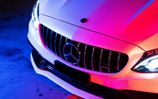 Mercedes benz car bright light - headlight free wallpaper for desktop