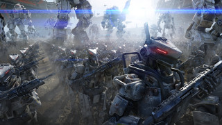 Field robots suits battle cinematic - cinematic concept art free wallpaper