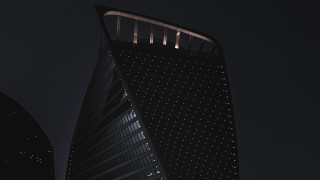 Tall building tower night cityscape - modernism free wallpaper