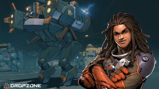 Drizzone robot afrofuturism mecha scifi - a caption free wallpaper for desktop