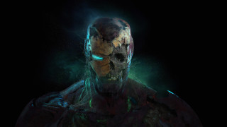 Glowing man eddie mendoza helmet - conceptart free wallpaper for desktop
