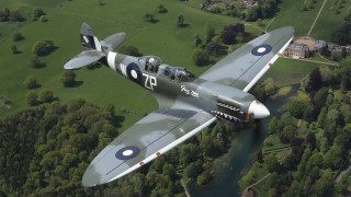 Small airplane green field forest - a small airplane free wallpaper for desktop