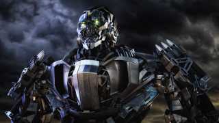 Robot glowing eyes helmet mecha - a robot free wallpaper for desktop