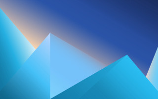 Blue abstract triangle gradient geometry - the bottom of it free wallpaper
