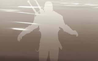 Man water ski pole snowboard - temporary art free wallpaper