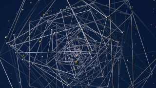 Wireframe buckminster fuller fence night - a wireframe diagram free wallpaper