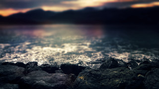 Rock beach water cloudy sky - a body of water free wallpaper for desktop