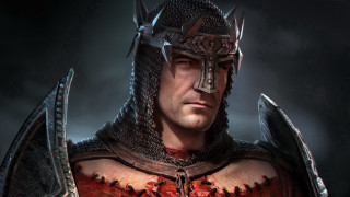 Epic fantasy armor helmet swords - his hand and a sword free wallpaper