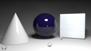 Blue egg white cone white - a white object free wallpaper