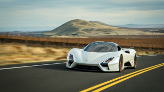 White sports car mountain road 11 - future free wallpaper for desktop