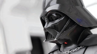 Star wars helmet chain greyscale - his neck and chest free wallpaper