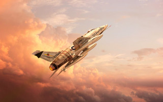 Fighter jet cloudy sky pilot 10 - the back of its free wallpaper for desktop