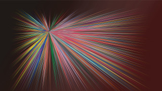 Colorful starburst black red white - bridget riley free wallpaper for desktop