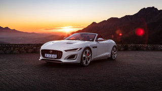 White sports car sunset mountains - the background and mountains free wallpaper
