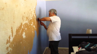 Man painting wall with rollers 3 - free halloween wallpaper for desktop