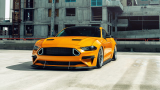 Yellow sports car construction city 2 - dennis flanders free wallpaper