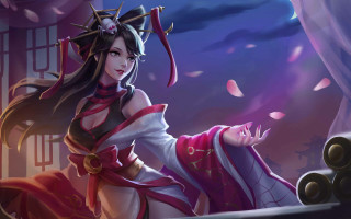 Woman sword costume purple background - a woman in a costume holding free wallpaper