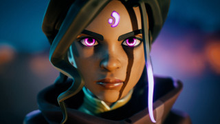 Purple eyes hoodie knife concept - a close up of a person free wallpaper for desktop