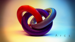 Colorful red ring blue circle - a blue circle free wallpaper