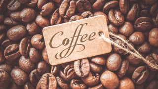 Coffee beans sign conceptual art - a circle free wallpaper for desktop