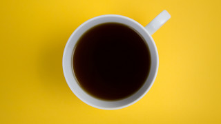 Coffee spoon yellow gradient minimalist - cui bai free wallpaper