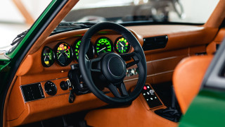 Car dashboard steeringwheel dashlight retrofuturism - interior free wallpaper