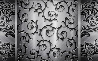 Metal background decorative design floral - a metal background free wallpaper