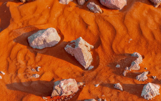 Rocks sandy ground red dirt - albert namatjira free wallpaper