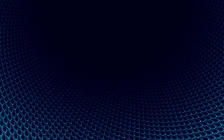 Blue circular pattern honeycomb hologram - bottom free wallpaper