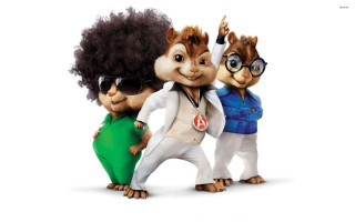 Chipmunks cartoon character pose white - a white background free wallpaper