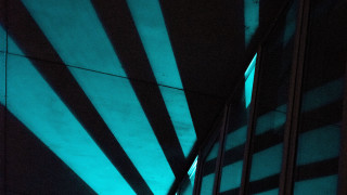 Lit clock shadow hologram girls - space free wallpaper for desktop