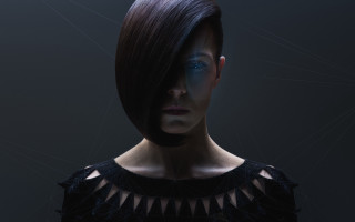 Eve ryder dark hair blue - neo free wallpaper for desktop