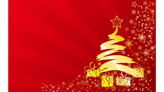 Christmas tree presents red background 6 - a christmas tree free wallpaper for desktop