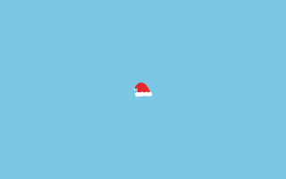 Santa hat blue background red - a santa hat free wallpaper