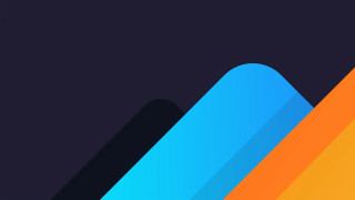 Colorful triangle abstract blue orange - a blue triangle free wallpaper
