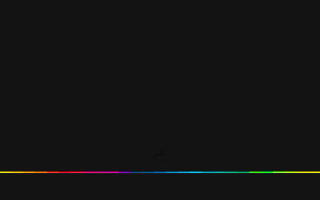 Black background rainbow line apple - chromatic aberration free wallpaper
