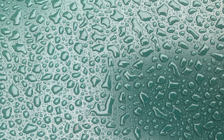 Window waterdrops glass green angyeon - surface free wallpaper