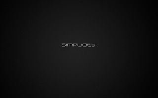 Black background simplicity silver letters 2 - simple free wallpaper