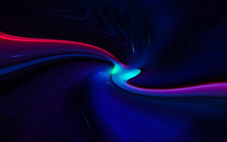 Colorful abstract curved blue pink 2 - neon free wallpaper