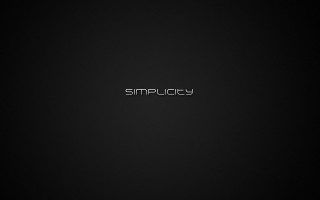 Black background simplicity silver letters - simple free wallpaper