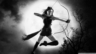 Woman costume bow arrow full - a bow and arrow in front free wallpaper