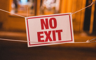 Hanging wire no exit institutional - a wire free wallpaper