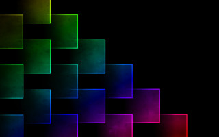 Colorful squares black border abstract - square free wallpaper for desktop