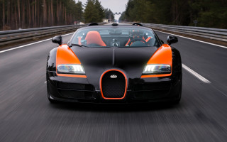 Bugatti orange cobra car driver - a bugatti car free wallpaper