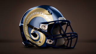 Football helmet gold blue side - a football helmet free wallpaper