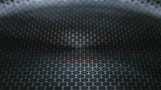 Holographic pattern red center black - high free wallpaper