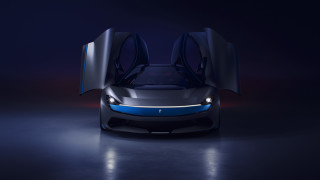Futuristic car doors open dark 3 - its door free wallpaper