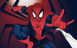 Spiderman sword pointing comic digital - his free wallpaper