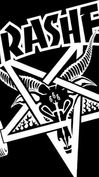 Black white goat logo trashie - photo of a logo free wallpaper