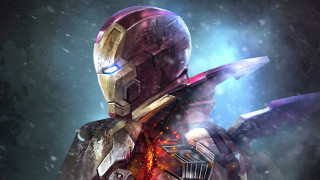 Ironman snowy mecha sword glow - a character free wallpaper for desktop